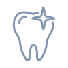 Animated sparkling tooth