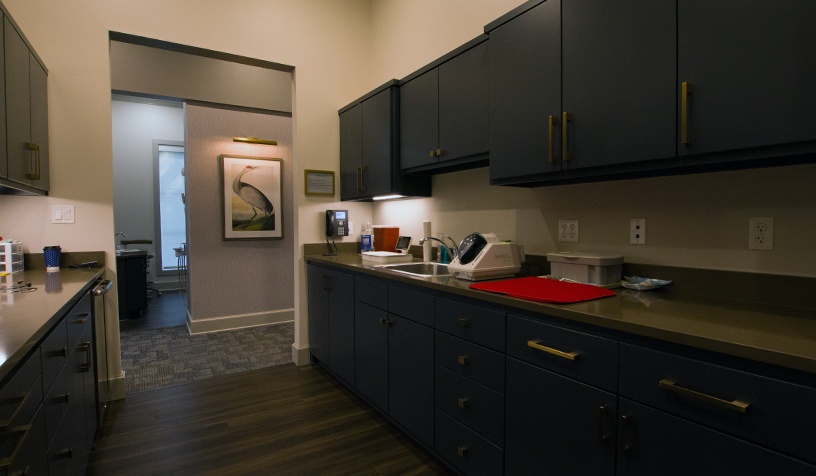 Dental lab and storage area